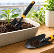 Garden Trowel Shovel Set, Non-Slip Hand Spades for Planting and Digging