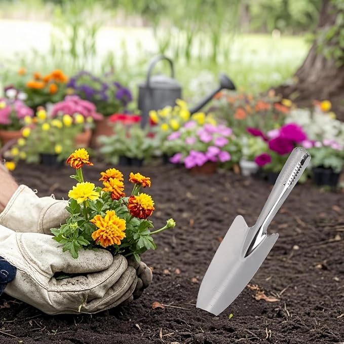 7122P1KTjqL._AC_SX679_.jpg Stainless Steel Garden Trowel with Measurement Markers for Planting and Digging - Image 1