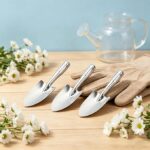 Rust Resistant Stainless Steel Garden Trowel with Ergonomic Grip for Digging